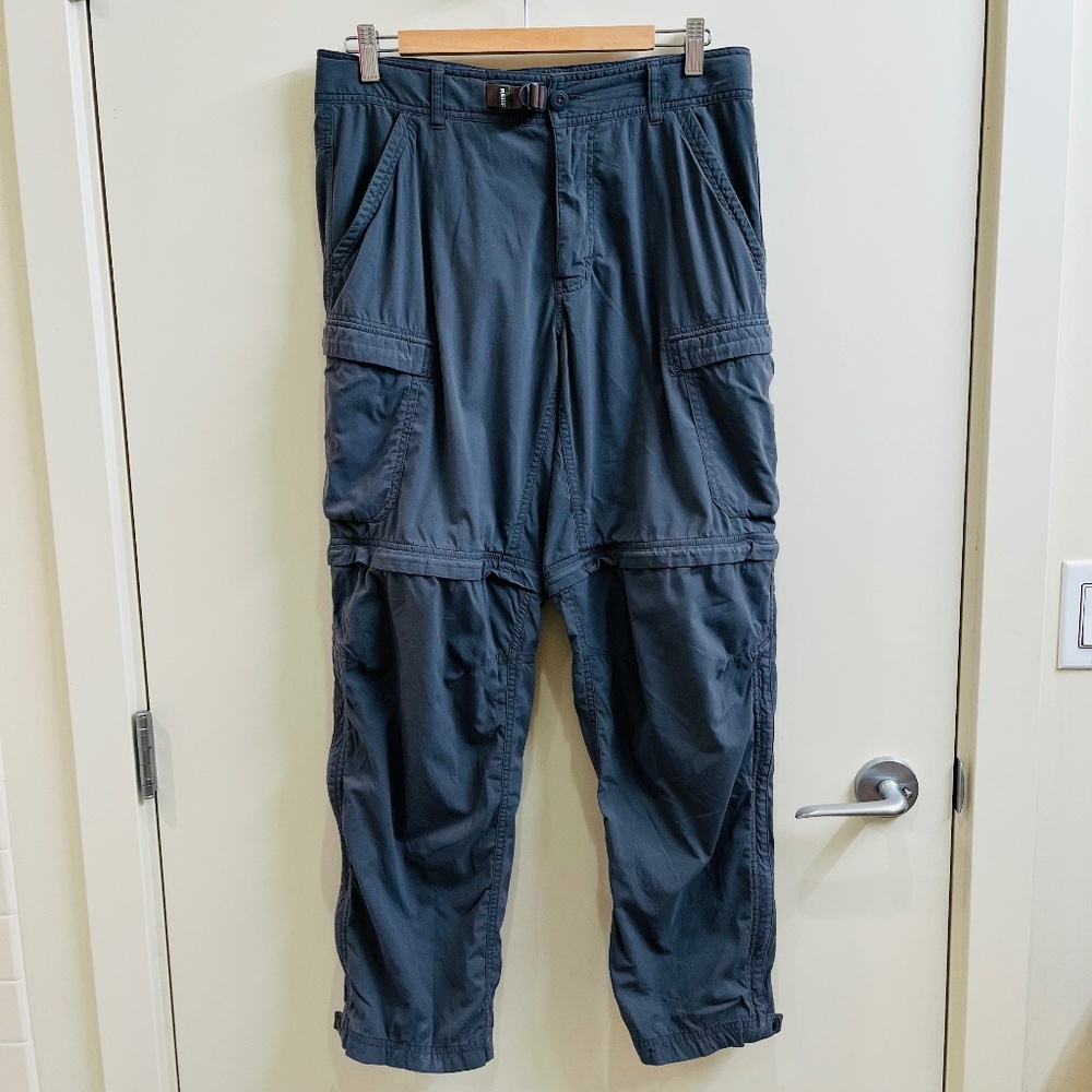 REI 32 x 30 Gray Convertible Cargo Pants Shorts Hiking Good Condition
